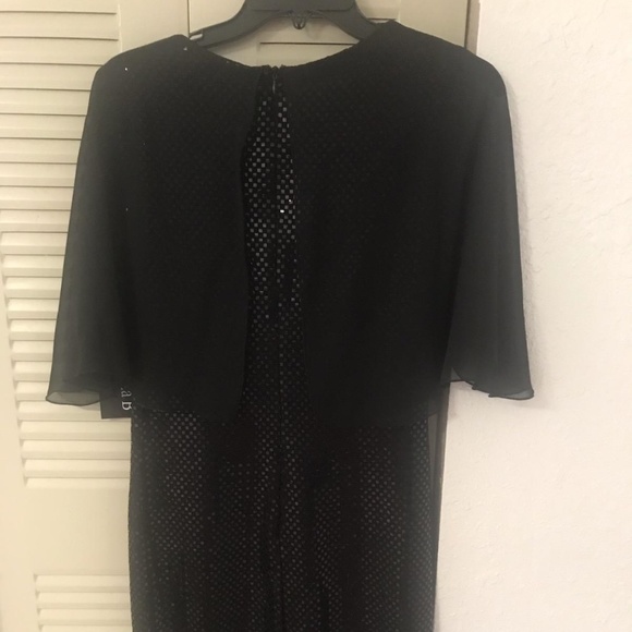 Alexa B Evening Party Dress with attached Cape Sz. 10P - Picture 3 of 5